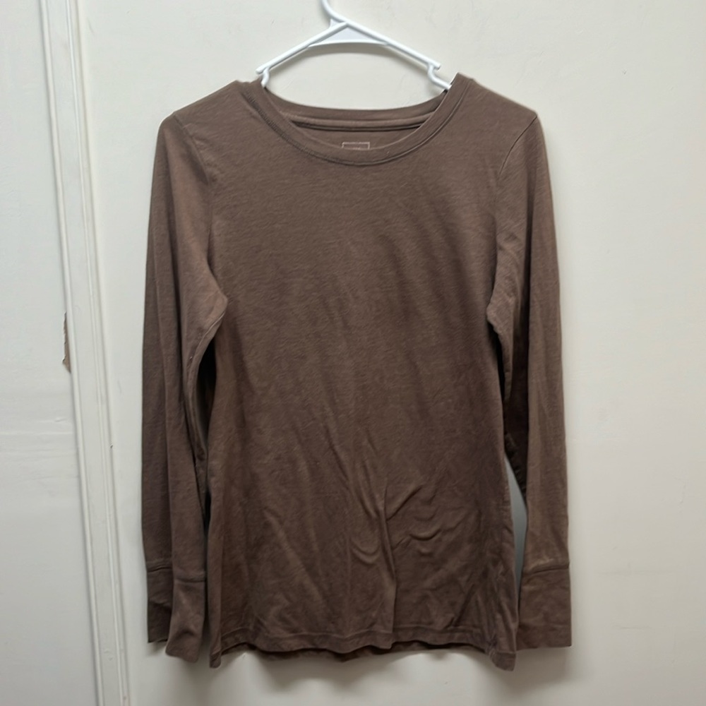 Mossimo Supply Co. Tan Long Sleeve Top - Size L